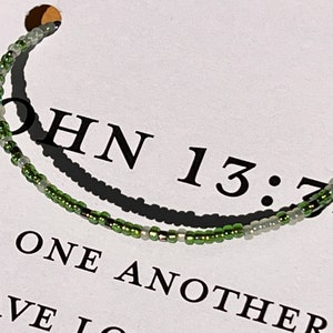 John 13:34 Love One Another Morse Code Bracelet