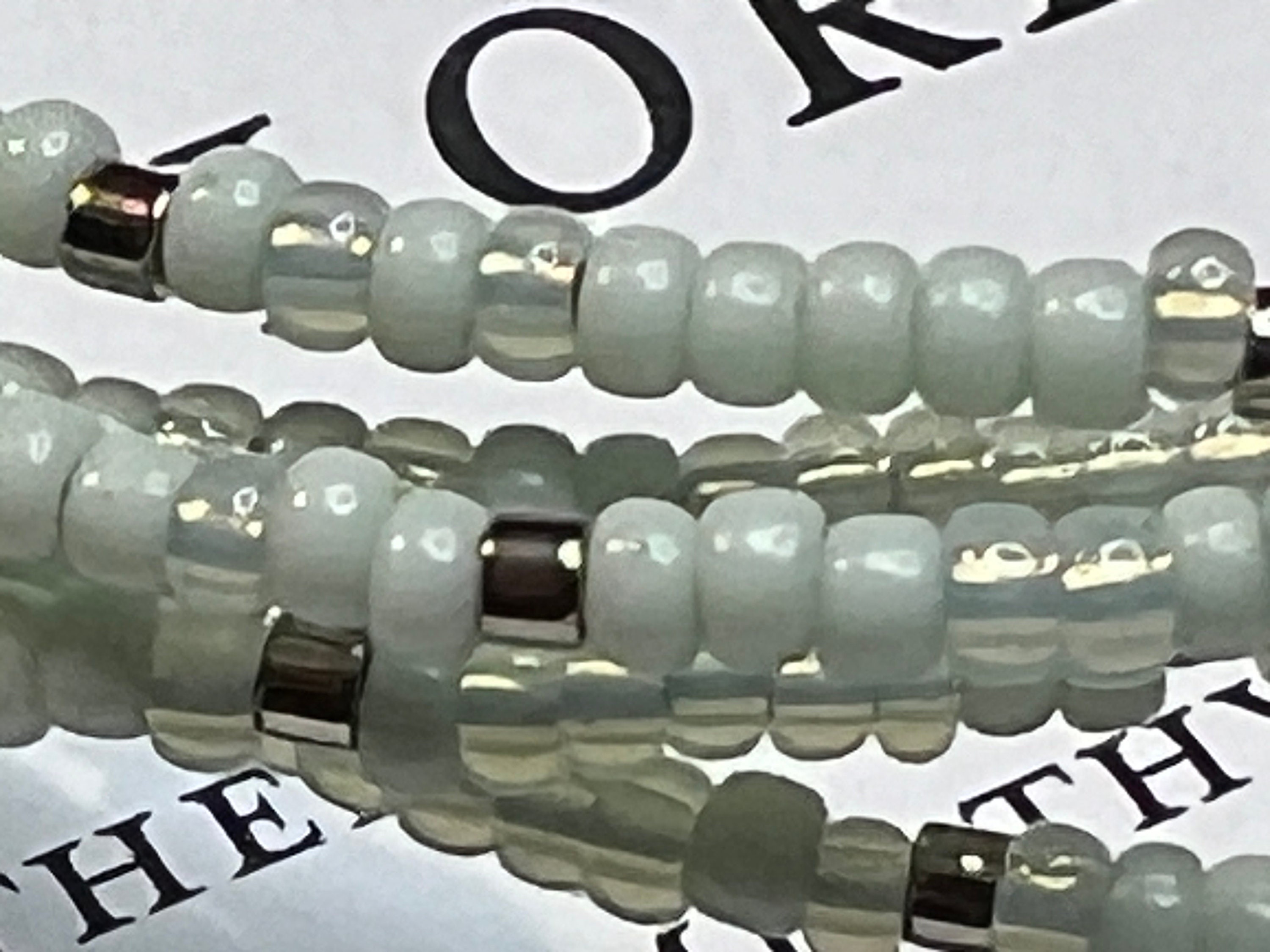 Alexa's Angels The Lord's Prayer Pearl Morse Code Wrap Bracelet 61
