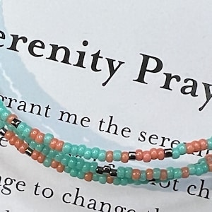 Serenity Prayer Morse Code Wrap Bracelet