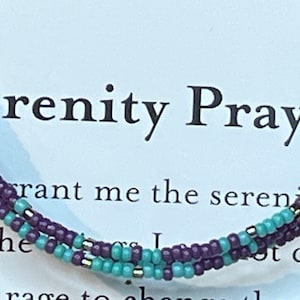 Serenity Prayer Morse Code Wrap Bracelet