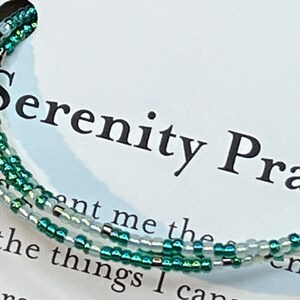 Serenity Prayer Morse Code Wrap Bracelet