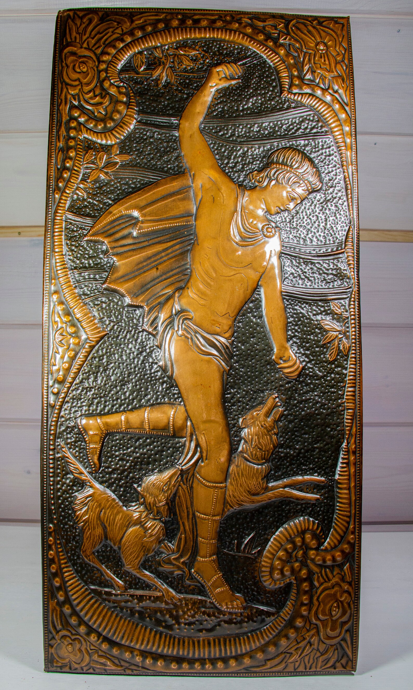 Greek mythology art / large metal wall art / ancient greek god Etsy