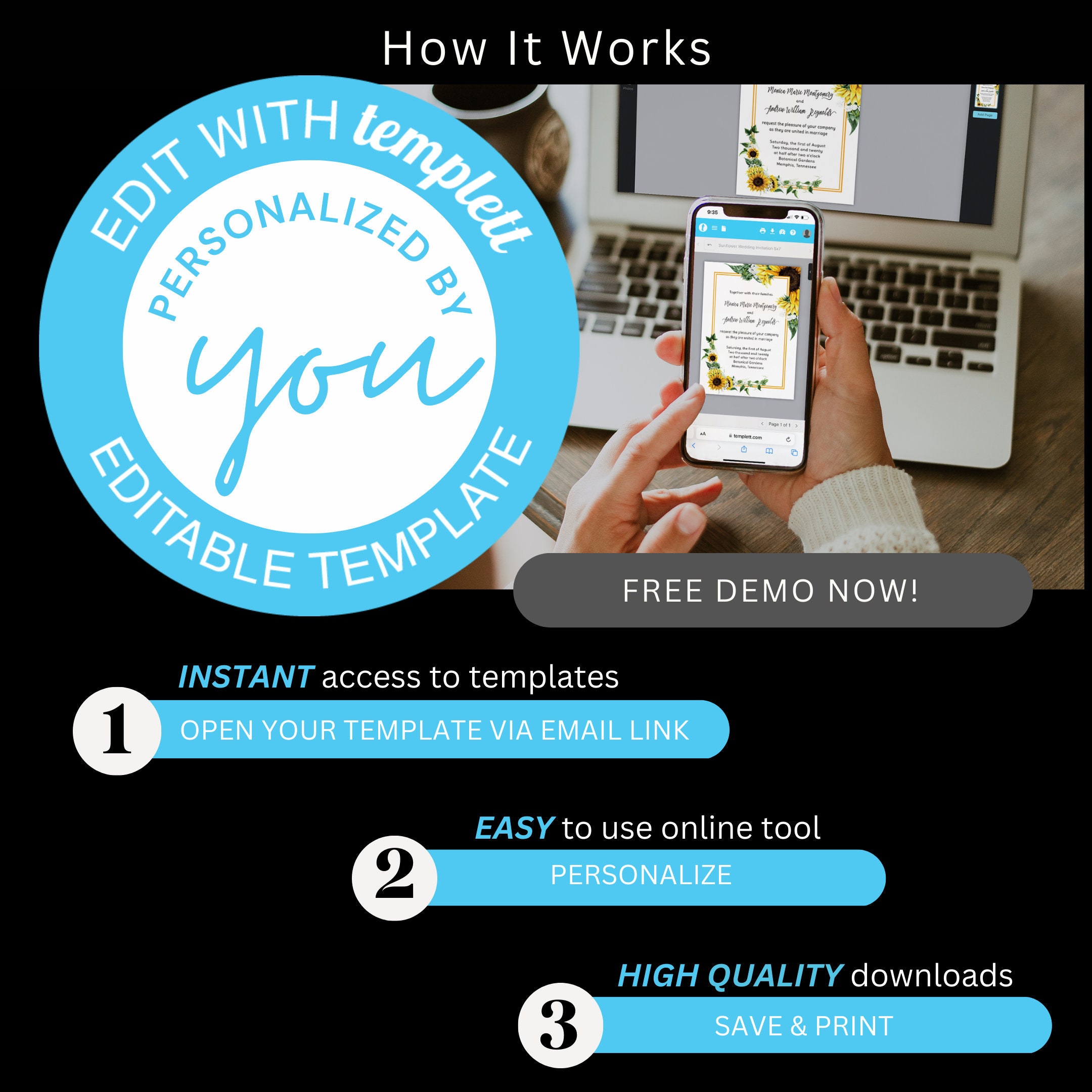 Sunflower Wedding Parking Sign Printable Rustic Wedding Etsy