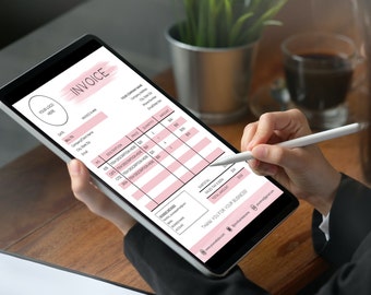 Pink Invoice Template Download - Editable Order Form