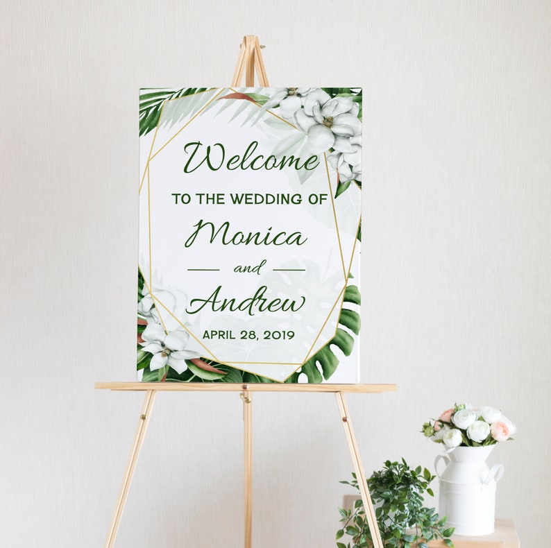 PRINTABLE Tropical Wedding Signs Bundle Tropical Wedding - Etsy
