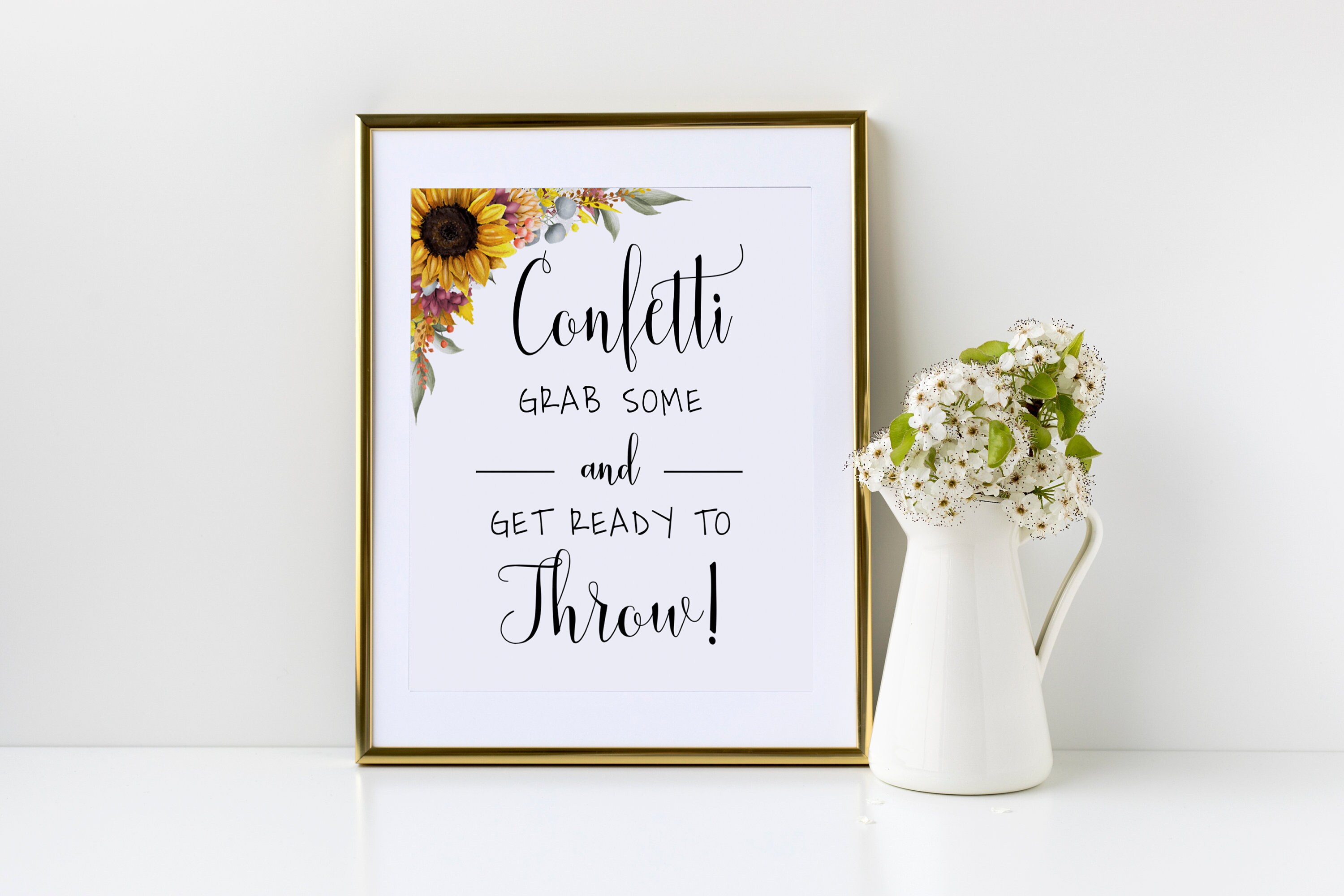 Confetti Grab Some Sign Template Sunflower Wedding Sign Etsy Confetti Grab Some Sign Template Sunflower Wedding Sign Etsy