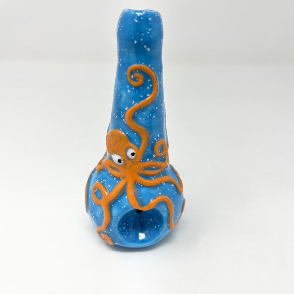 Orange Octopus Pipe  Blue Pipe Ocean Pipe