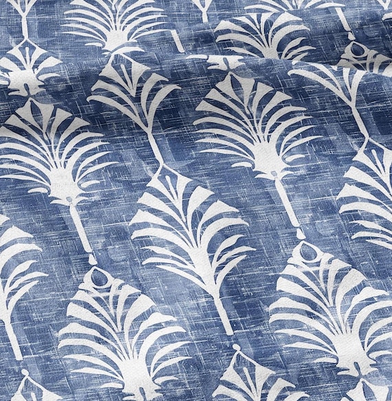 100% LINEN Fabric Floral Palm Trees Print Linen - Blue Linen Botanical Fabric for Upholstery Home Decor Dress Making 2432 - Etsy 100% LINEN Fabric Floral Palm Trees Print Linen - Blue Linen Botanical Fabric for Upholstery Home Decor Dress Making 2432 - Etsy