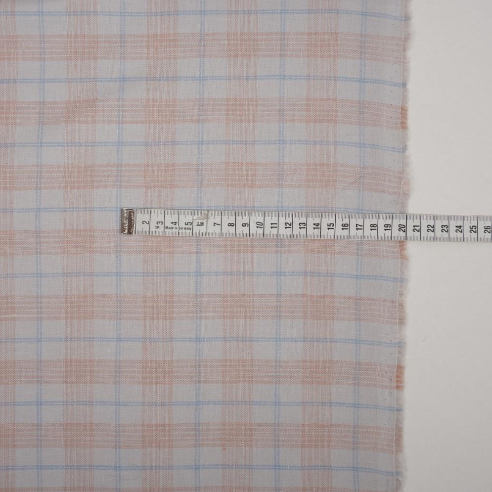 Weave Pattern Checker 100% Linen Fabric in Twill Weave Check Blue - Heavy Amadora Checked ...