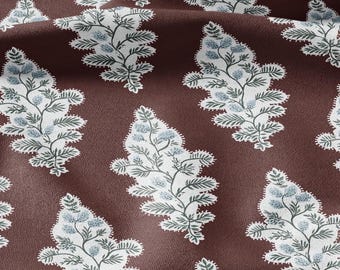 100% LEINEN Französischer Druck - Vintage Modern Art Noveau Deco - Bunt 3088