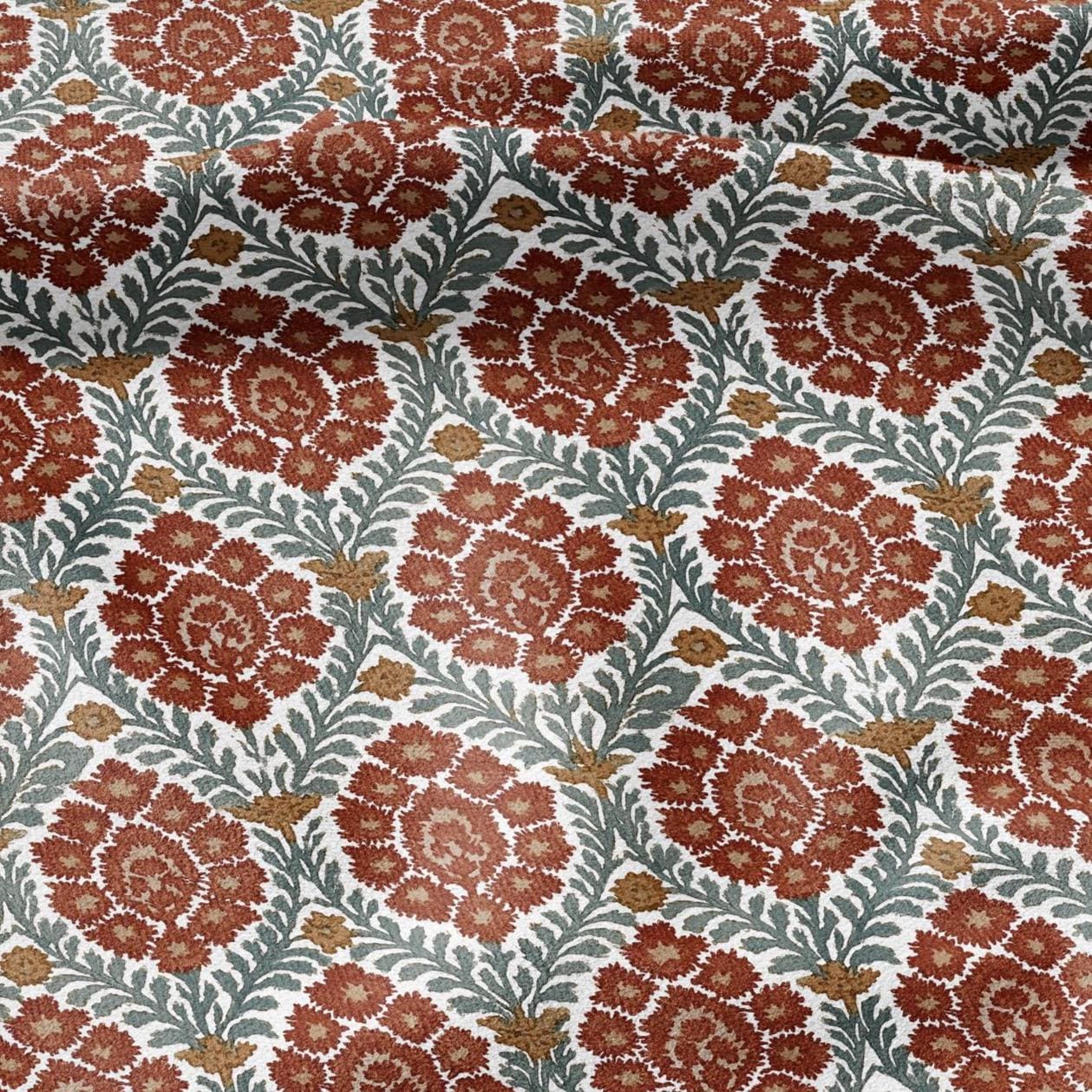 Pattern Linen Material 100% LINEN Fabric With Colorful Flower Pattern - Linen Fabric for ...