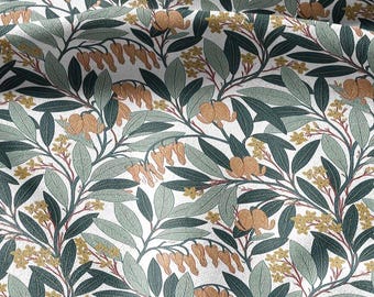 100% Leinen Stoff Druck Bleeding Hearts - Vintage modern florales botanisches Muster 3391
