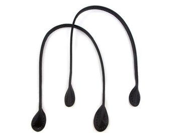 leren hengsels voor tas 25 inch per paar ZWART portemonneehengsel PAAR van 65 cm x 1,4 cm leren hengsels opnaai hengsels voor tas