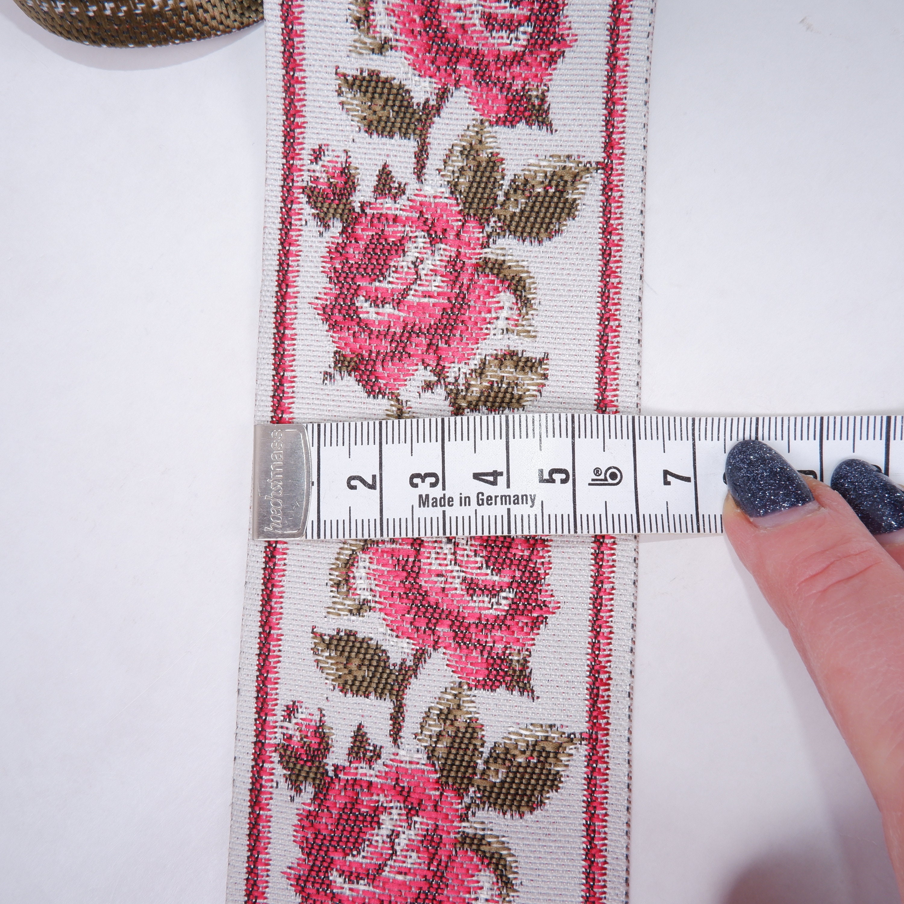 Folk Art Heart Swedish Jacquard Woven Fabric Trim Ribbon - Etsy