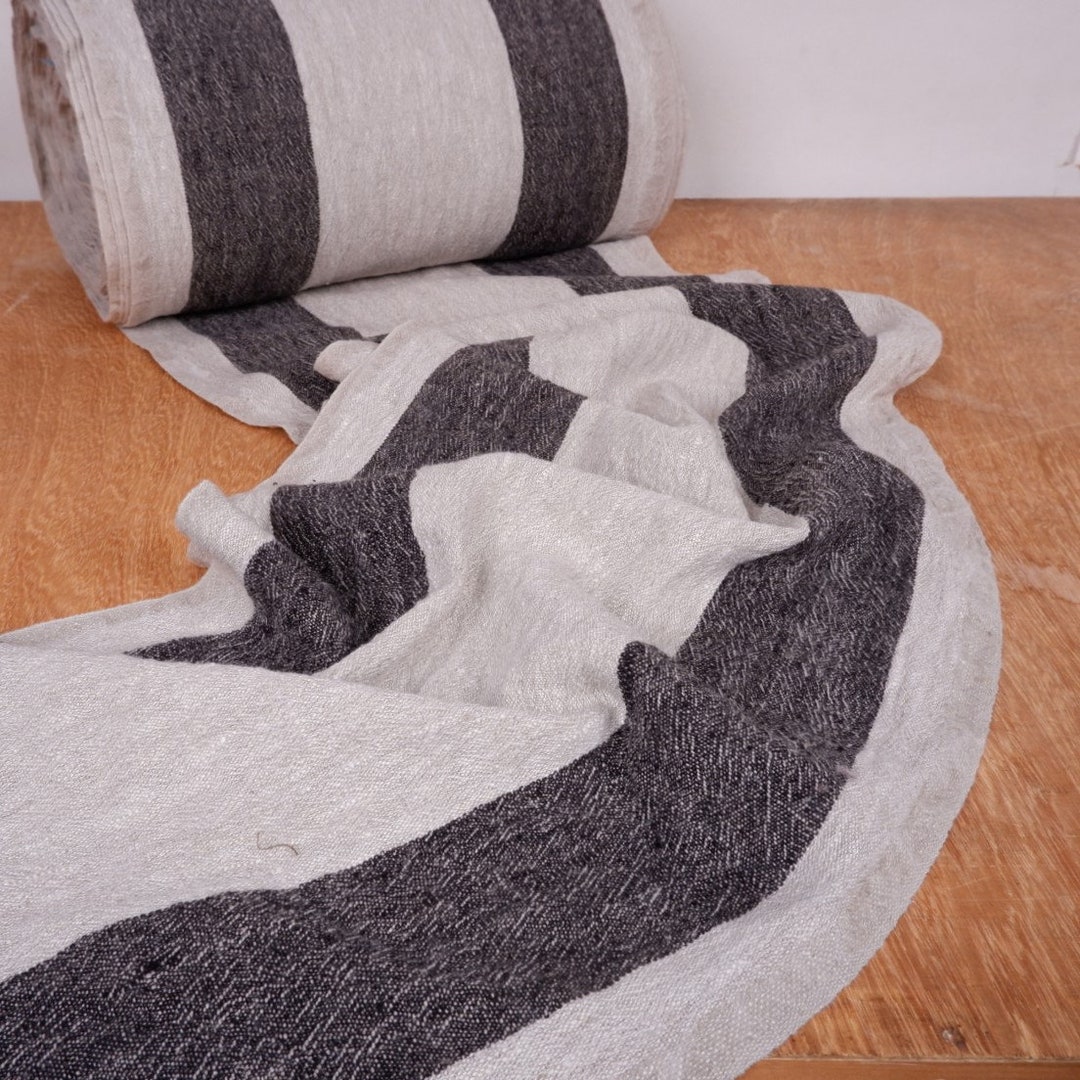 Grain Sack Linen Fabric - 100% Linen 350gsmfrench Flax Heavy Weight ...