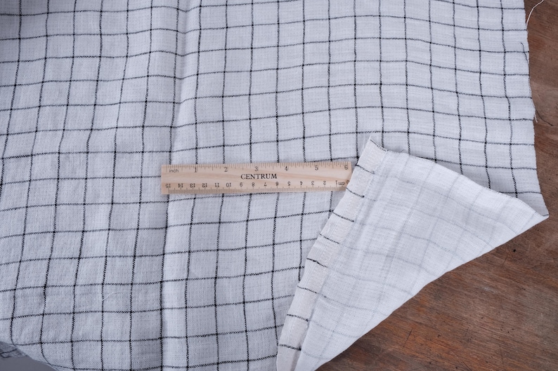 100% linen fabric DOUBLE face double-side fabric. White image 0