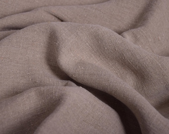 100% linen fabric Heavy linen 250gsm  Prewashed . Natural. for crafting, table linen, tablecloth, napkins, jackets etc