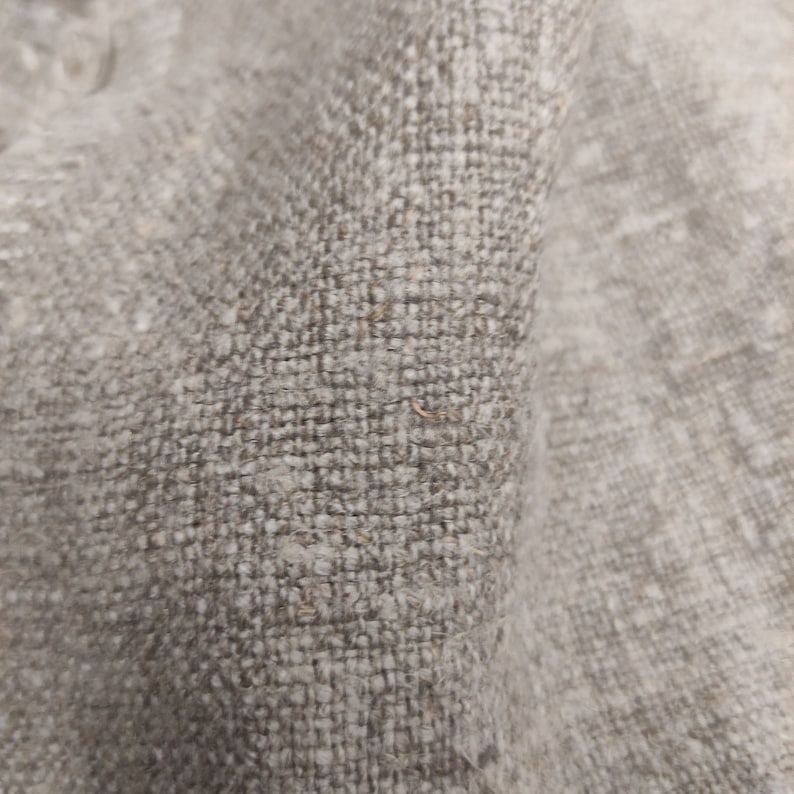 Linen Fabric Extra Heavy Natural Lithuanian Linen Washed Etsy