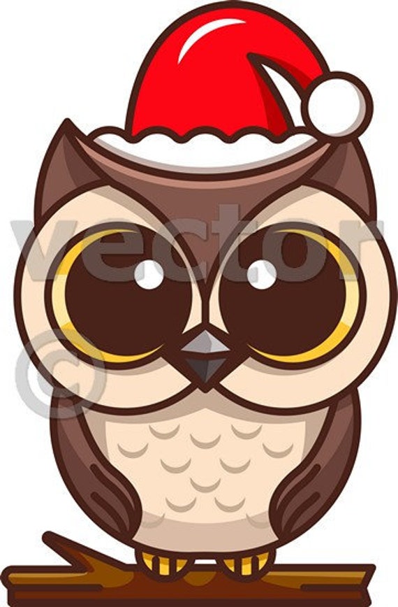 Download Christmas Owl Branch Xmas Svg Santa Claus Christmas Etsy