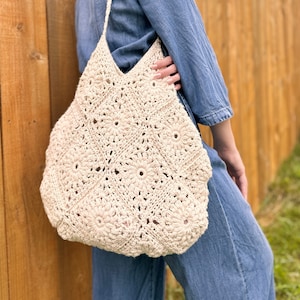 Crochet Granny Square Tote Bag Pattern (PDF Pattern)