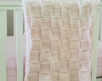 Basketweave Baby Blanket Crochet Pattern- Easy Crochet Pattern- Instant PDF Download