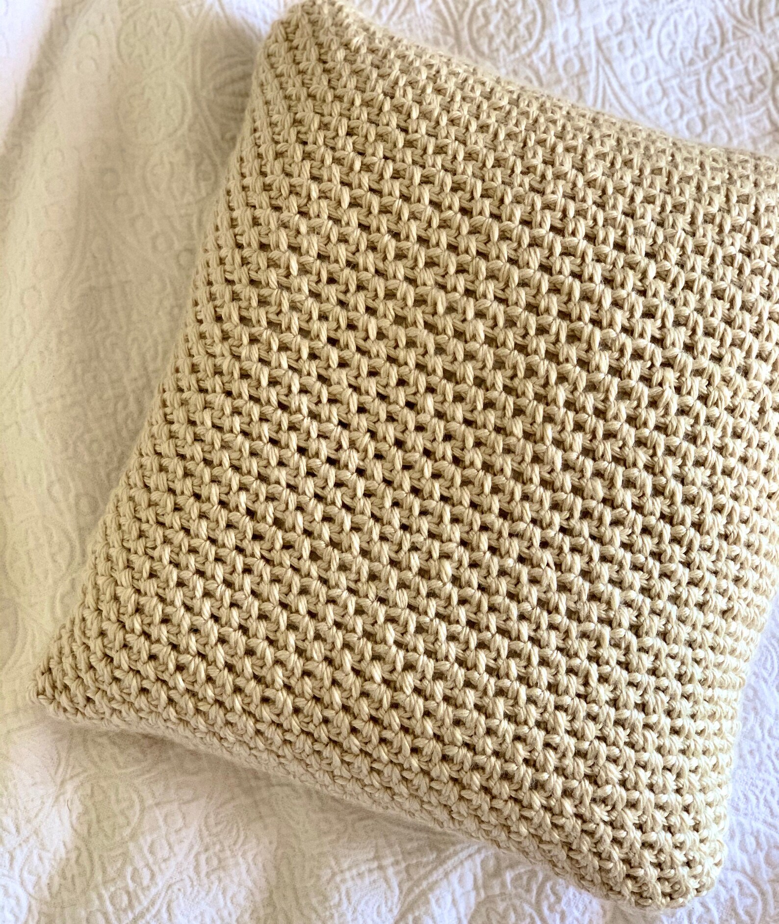 The Adobe Throw Pillow Crochet Pattern Beginner Pattern Etsy