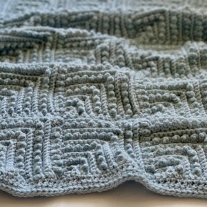 Boho Baby Blanket Pattern- Motif Crochet Pattern- Instant Download - PDF