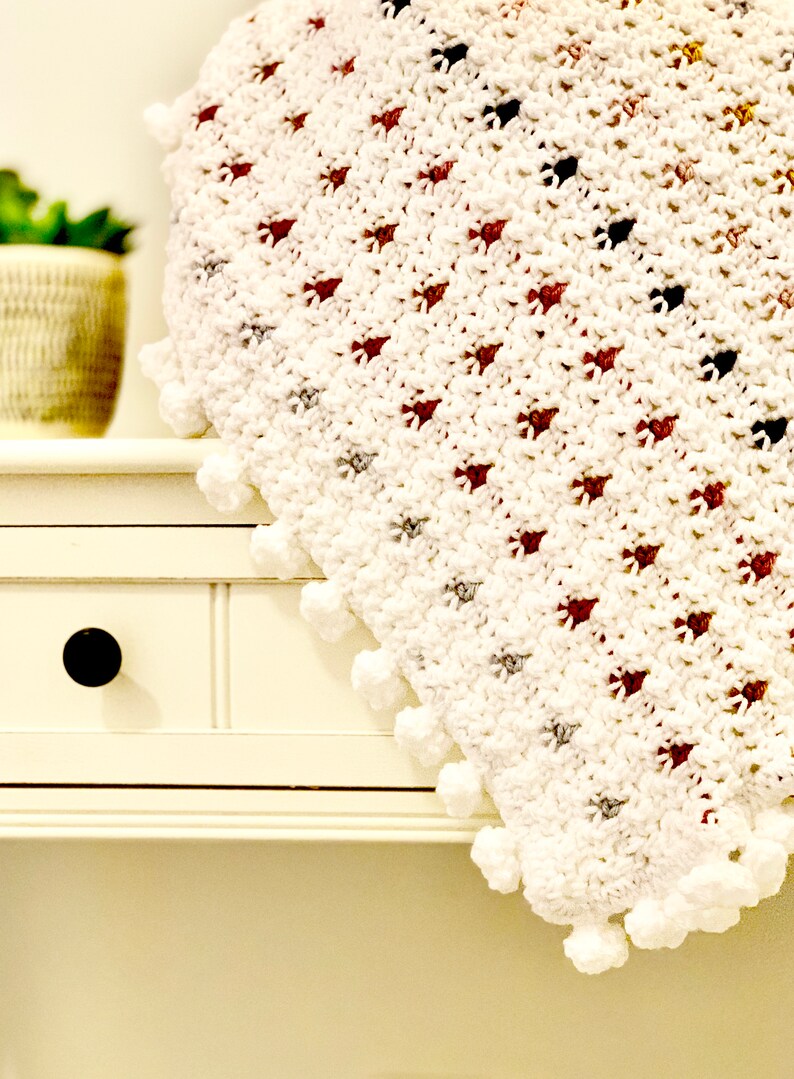 Dots & Bobbles Baby Blanket Tapestry Crochet Patternbaby Etsy
