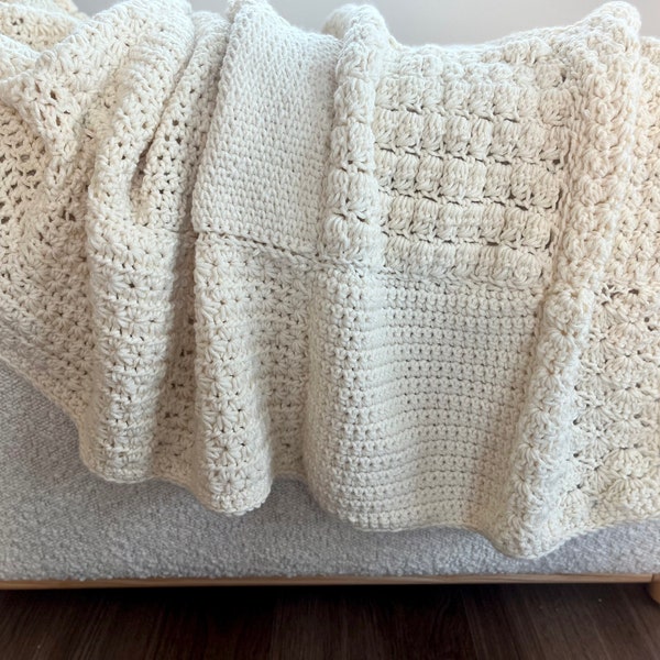 Sampler Crochet Blanket Pattern: In My Feelings Square Throw (PDF Download)