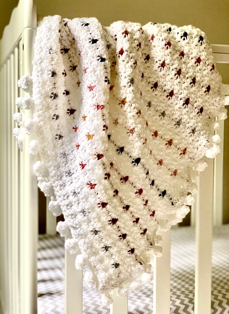 Dots & Bobbles Baby Blanket Tapestry Crochet Patternbaby Etsy