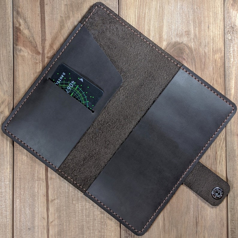 Womens Checkbook Cover Checkbook Covers With Button Genuine Etsy