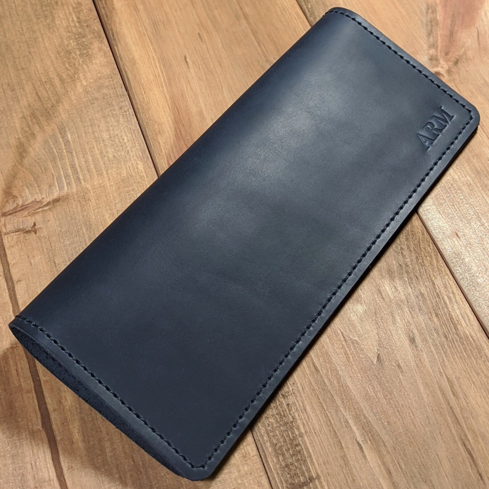 Business Size Leather Checkbook Cover Business Side Tear Etsy