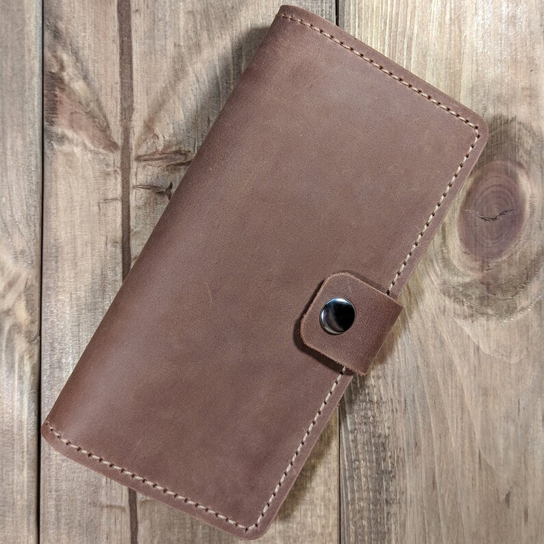 Leather Checkbook Cover Mens Checkbook Cover Checkbook Etsy