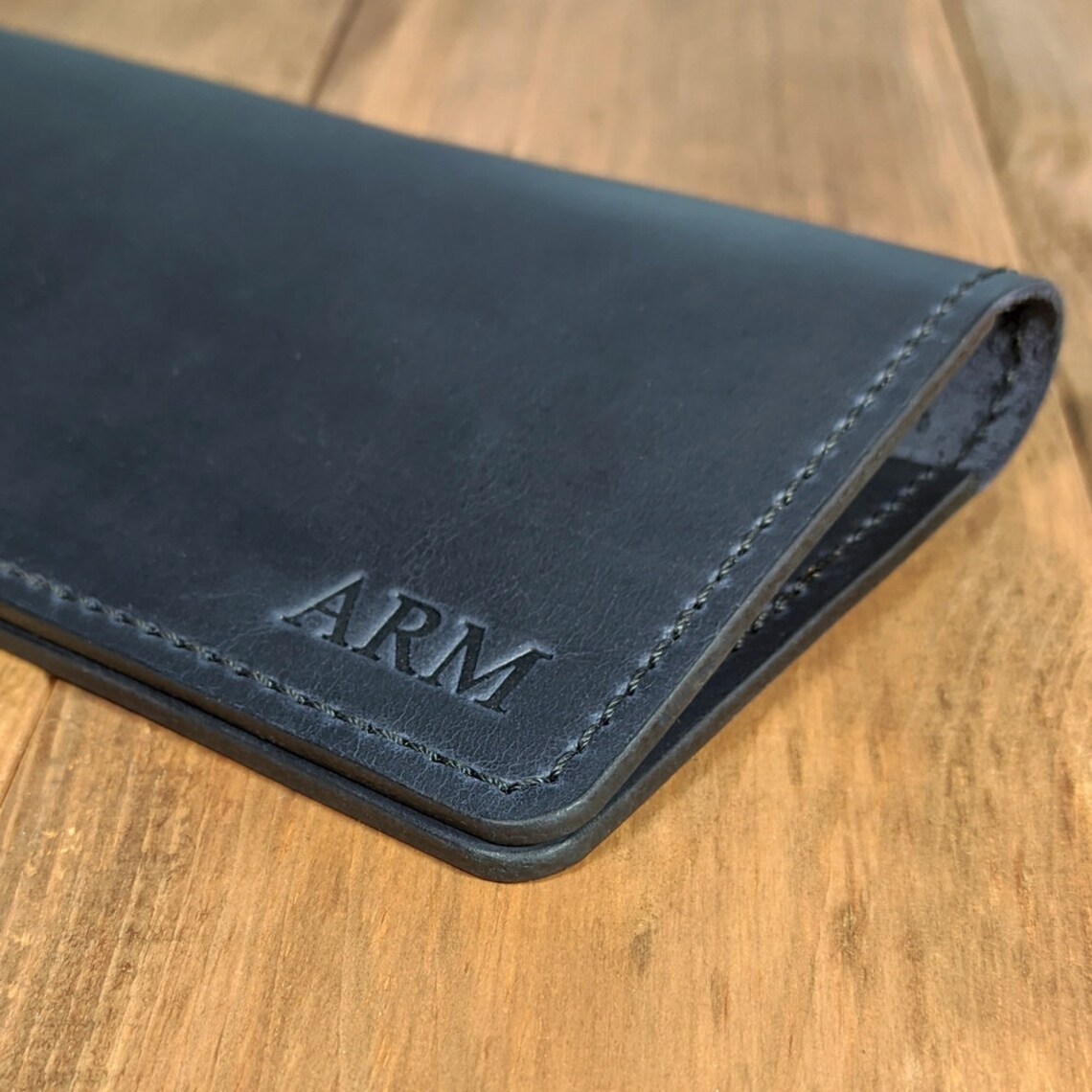 Business Size Leather Checkbook Cover Business Side Tear Etsy