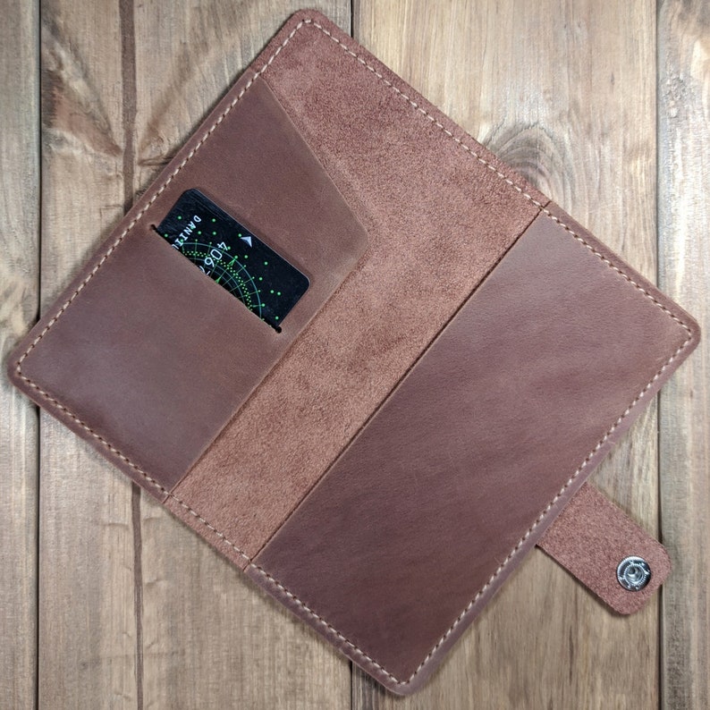 Womens Checkbook Cover Checkbook Covers With Button Genuine Etsy