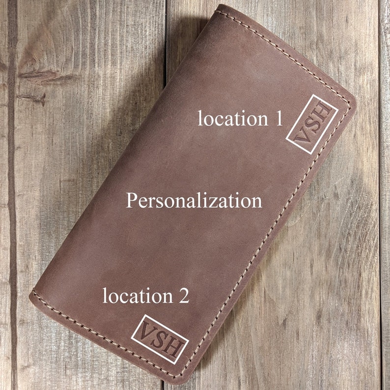 Womens Checkbook Cover With Credit Card Slot Genuine Leather Etsy