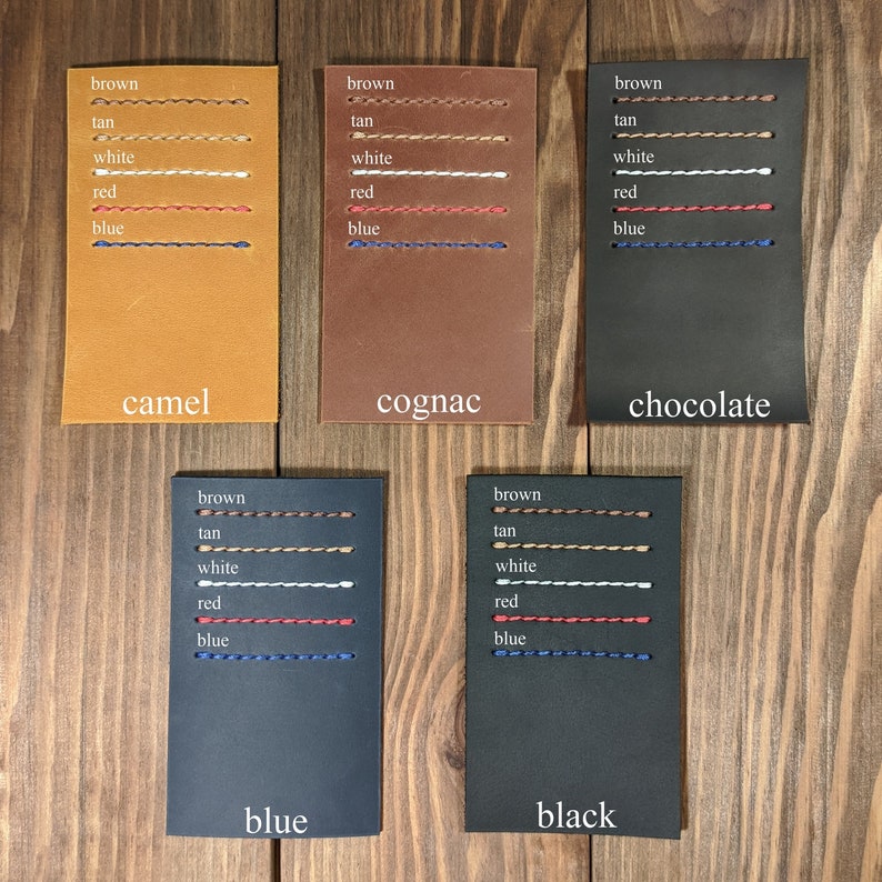 Leather Checkbook Cover With Credit Card Slot Genuine Leather Etsy