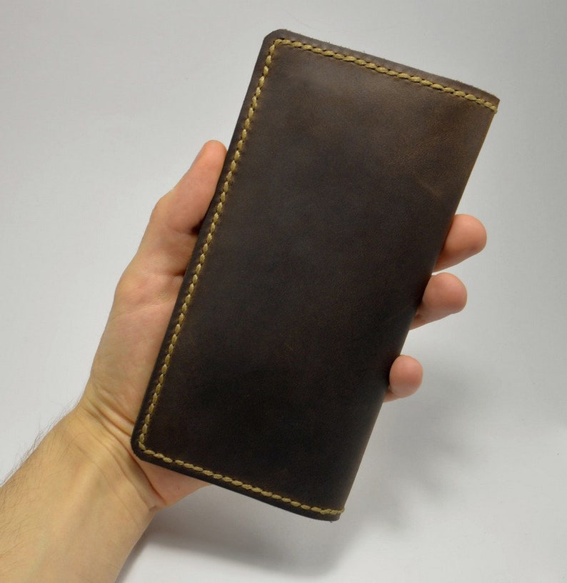 Genuine leather checkbook cover Mens checkbook cover Etsy