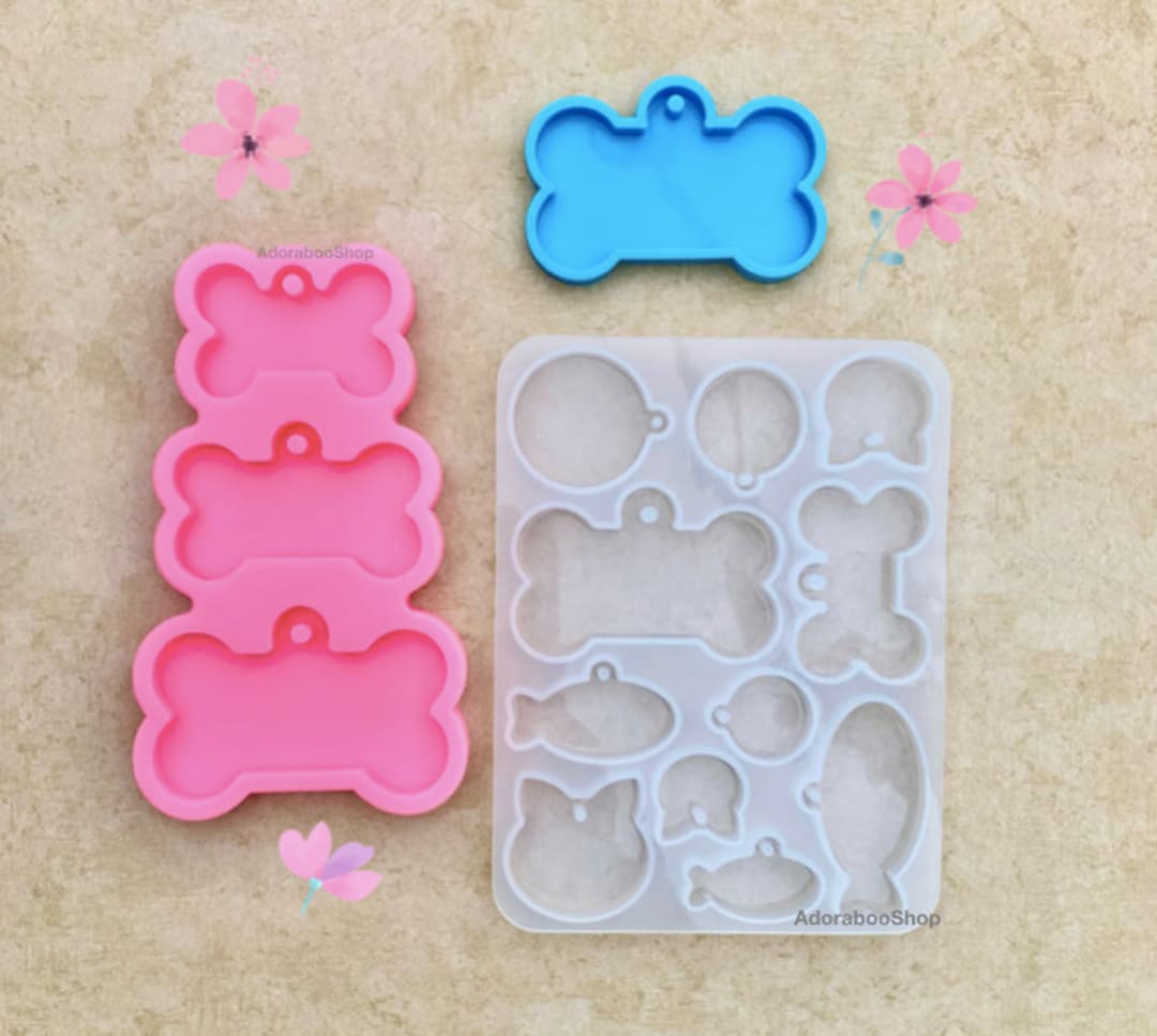 Dog Cat Tag Silicone Mold DIY Resin Epoxy Pet ID Etsy