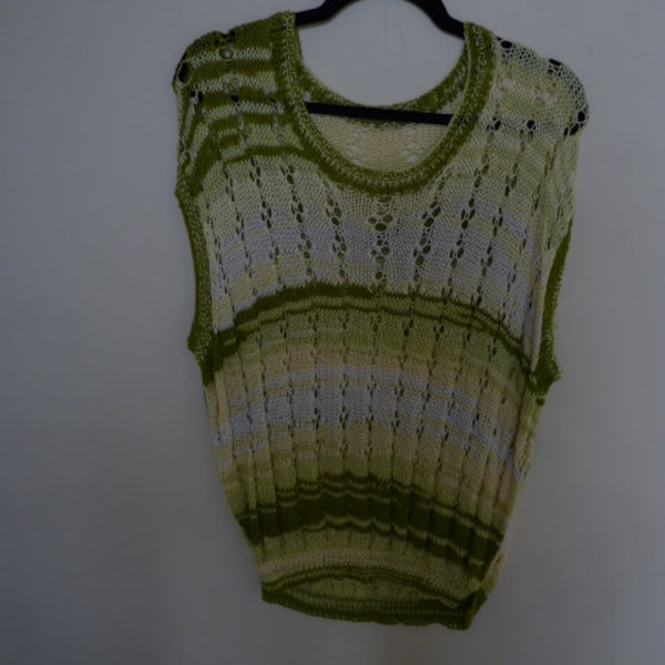 Cool Lime and Pistachio Longline Pullover