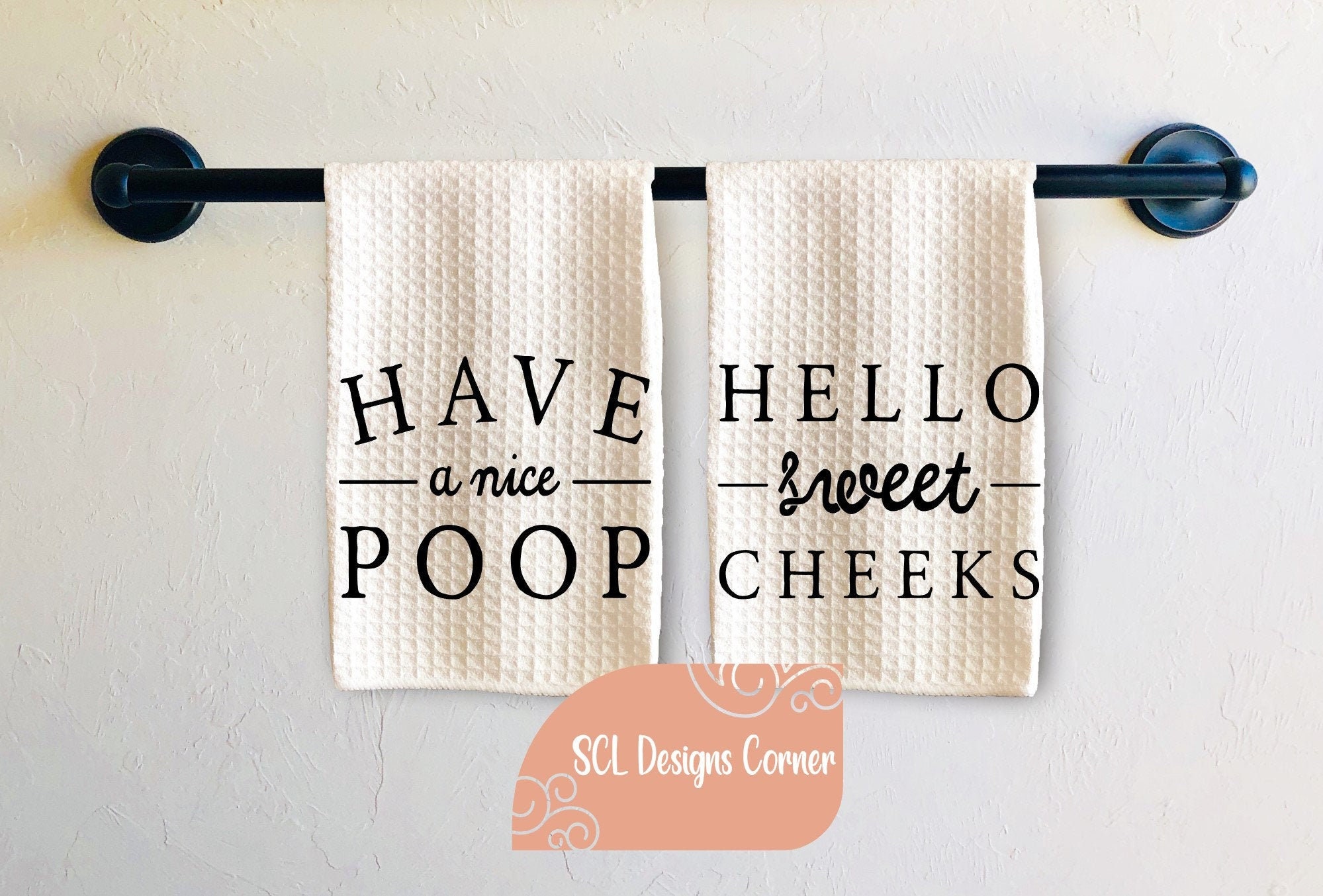 Lustiges BadezimmerHandtuch Have A Nice Poop Hello Sweet | Etsy