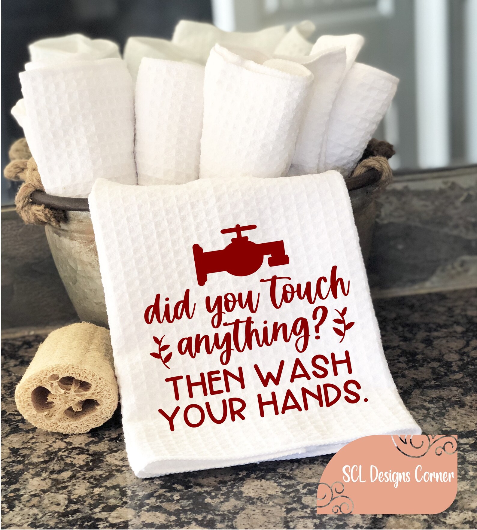 Wasch deine Hände Handtuch Lustige Badezimmer Handtücher Etsy