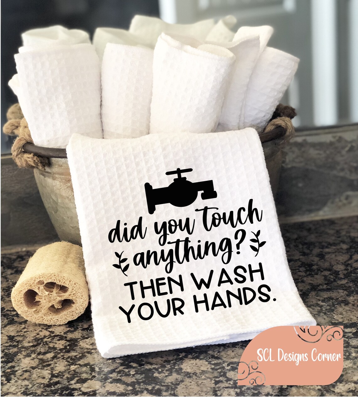 Wasch deine Hände Handtuch Lustige Badezimmer Handtücher Etsy