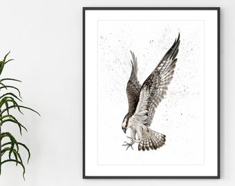 Osprey Painting | Etsy