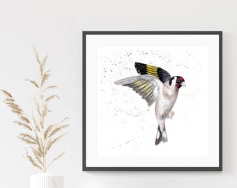 Charm of Finches I - Nature Inspired Art Print // A3 or A2 Large