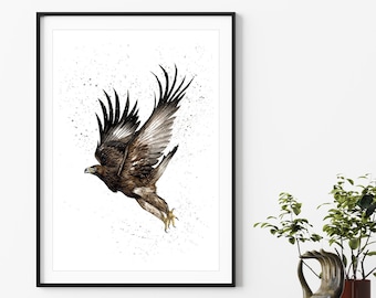 Take Off, Golden Eagle, Print in Various Sizes