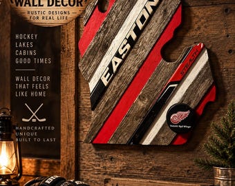 Detroit Red Wings NHL Rustic Wall Decor
