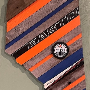 Edmonton Oilers, Custom Wood Sign, NHL Hockey, Hockey Wall Art!