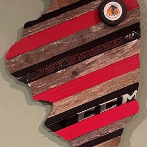 Chicago Blackhawks, Custom Wall Sign, NHL Hockey, Hockey Wall Art!