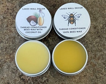 Thread Conditioner Beeswax, Beeswax/Coconut Oil Blend, Scented Wax for Embroidery, Cross Stitch, Needlepoint or Sewing, Cosmetic Grade Wax!